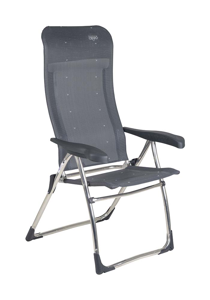 1148043 A lightweight and extra sturdy positionable chair. This chair provides maximum comfort due to its 7 position adjustable back rest and the padded 3D fabric. Both the backrest, seat and armrests are ergonomically shaped. The chair has a U-frame with stabilizers and extra thick tubes for additional sturdiness and stability. This chair is compact to store. Seat height: 45 centimetres. Seat depth: 38 centimetres. Seat width: 48 centimetres. Back length: 82 centimetres. Maximum load bearing capacity: 110 kilogram.