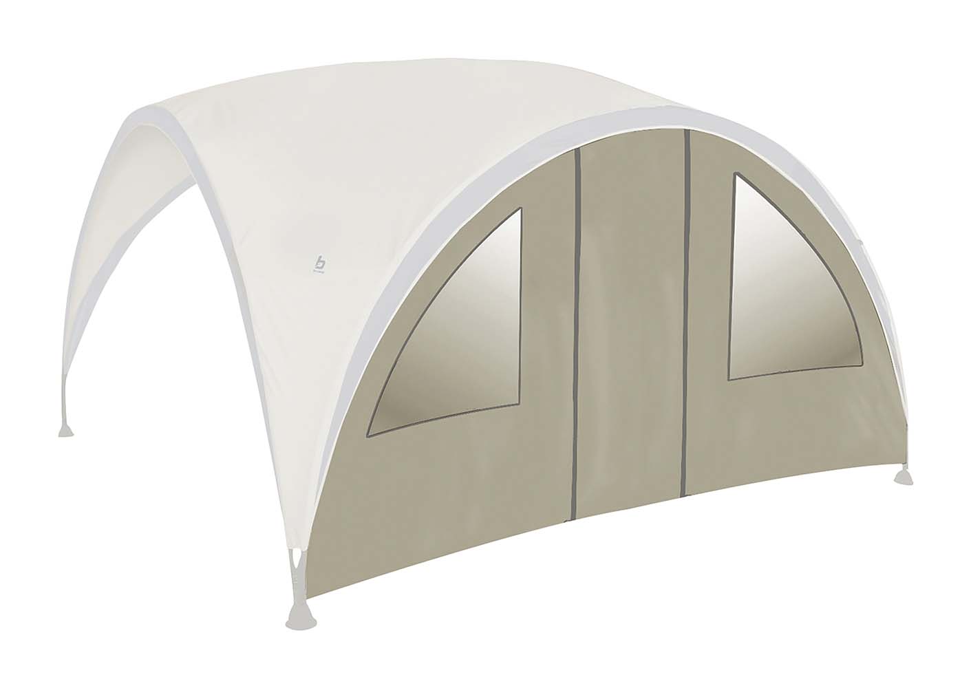 4472222 Bo-Camp - Party Shelter Seitenwand - Festzelt Klein 3x3x2,18 Meter - Seitenwand mit Fenstern und Tür