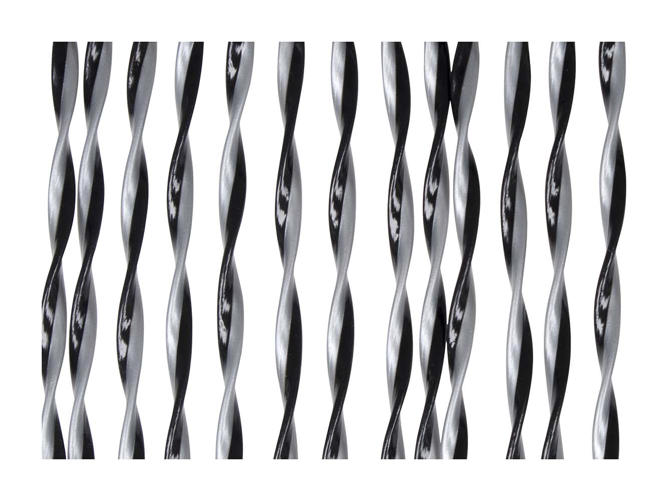 Arisol - Vliegengordijn - String - 100x220 cm - Zilver/Zwart detail 3