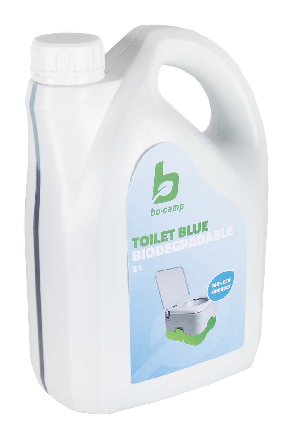 5507100 Bo-Camp Toilet fluid blue es un líquido higiénico biodegradable para uso diario en el depósito de residuos del inodoro portátil. El líquido inodoro Bo-Camp azul tiene un olor muy agradable y mantiene limpio y fresco el uso de su inodoro portátil al enmascarar los olores desagradables y la formación de gases. Una botella de 2 litros es adecuada para aproximadamente 20 recargas.