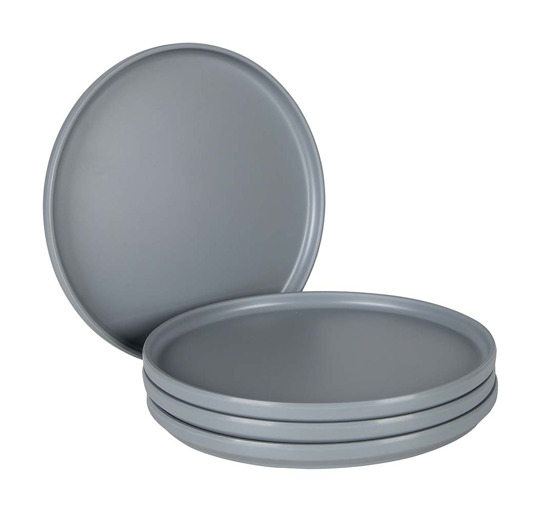Bo-Camp - Industrial collection - Tableware - Patom - Melamine - 16 Pieces - Light grey detail 3