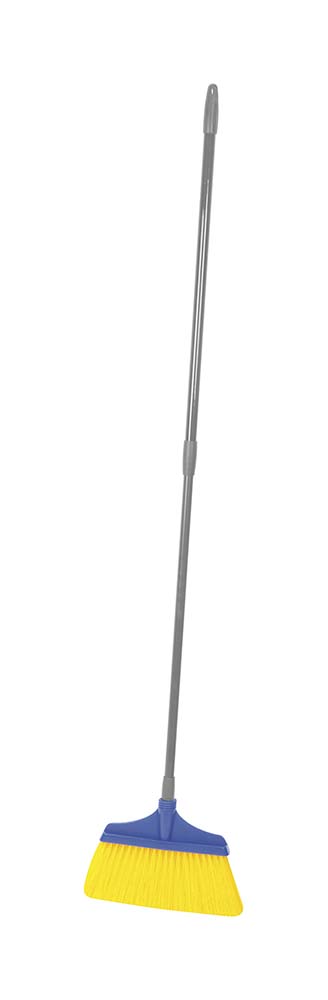 6514932 Una escobilla de goma con mango telescópico. El palo de escoba extraíble, muy resistente, se puede ajustar en longitud de 95 a 148 centímetros. Cuenta con una escoba de nailon y un palo de escoba de acero. Compacto y fácil de guardar.