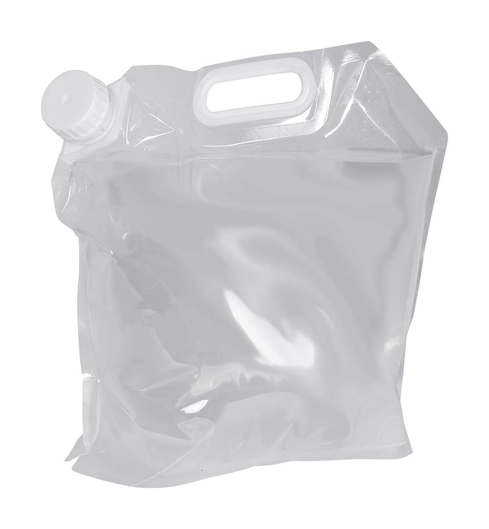 6681140 Un bidón plegable muy práctico. Cuando está vacía, la bolsa de agua es fácil de transportar. Muy fácil de llenar y sellar mediante el tapón de rosca. El bidón no contiene BPA.