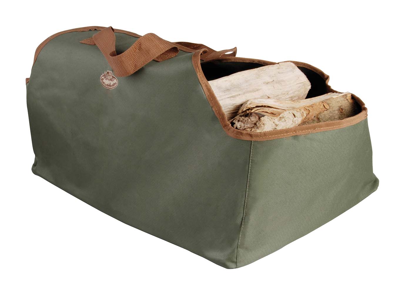 8192586 Eine Tasche zum einfachen Transport von Holz von außen nach innen. Diese hochwertige Tasche ist verschlossen, so dass das Holz auch ordentlich neben dem Kamin aufbewahrt wird.