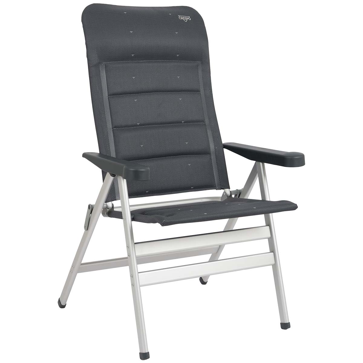 1149386 "Een zeer luxe en extra ruime standenstoel. Deze stoel is uitermate geschikt voor de 'grotere' mens. Biedt maximaal comfort door de in 7 standen verstelbare rugleuning en de gepolsterde stof. De comfortabele vulling van deze stof heeft een open celstructuur waardoor geen vocht wordt vastgehouden. Daarnaast zijn zowel de rugleuning als de armleggers ergonomisch gevormd. De stoel is voorzien van een geanodiseerd H-frame voor extra stabiliteit en stevigheid. De stoel heeft een extra brede zit. Ingeklapt is deze stoel zeer compact en daardoor gemakkelijk mee te nemen. Maximale belasting: 200 kilogram!"