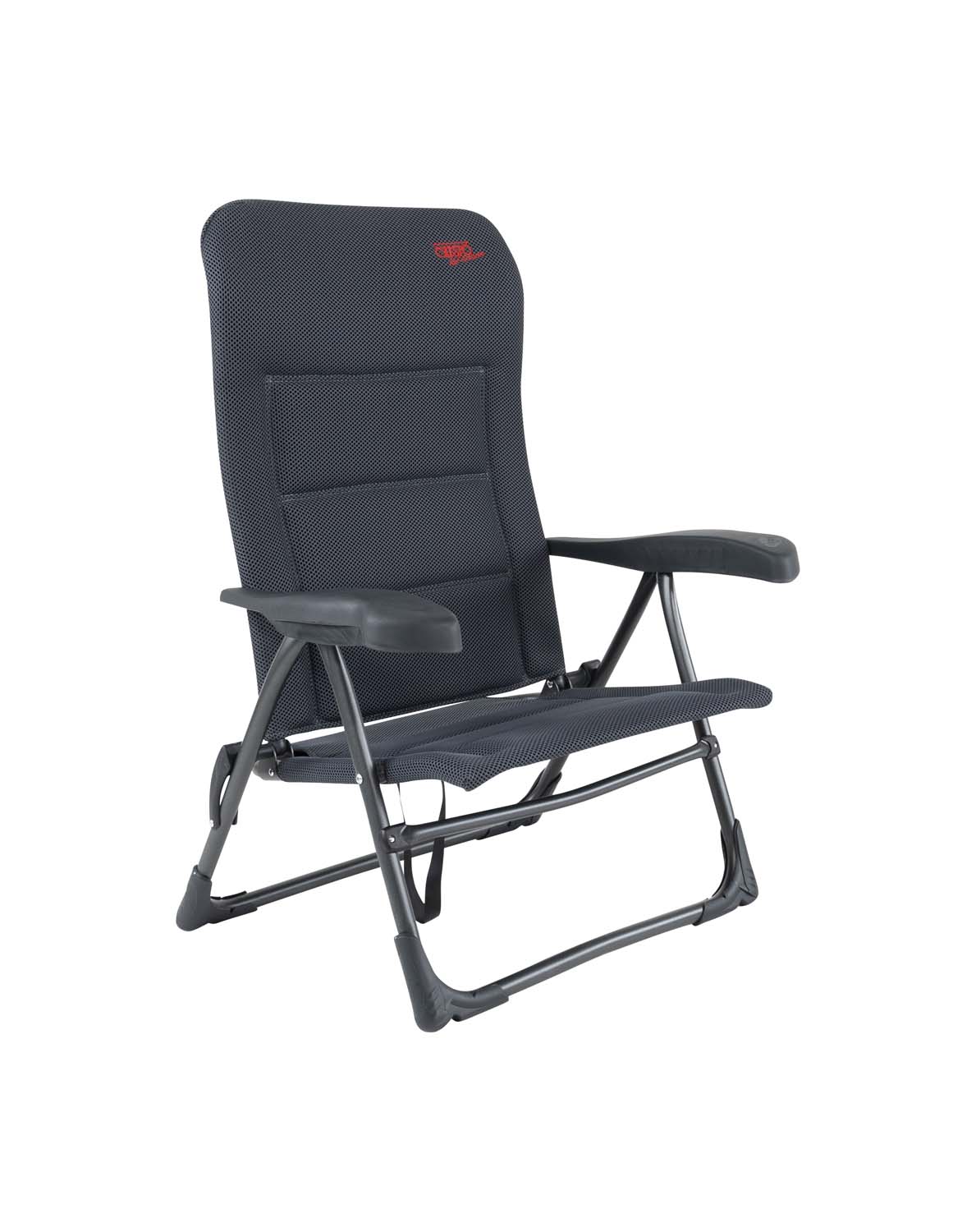 1149401 Een luxe en comfortabele strandstoel. Zeer comfortabel door de Dry Foam stoffering. De comfortabele vulling van deze stof heeft een open celstructuur waardoor geen vocht wordt vastgehouden. Ideaal voor gebruik op het strand, voor de tent of voor onderweg. Deze stoel is verstelbaar in 7 standen. Daarnaast is deze strandstoel voorzien van comfortabele armleuningen. Deze stoel is zeer compact en mede door de draaglussen gemakkelijk mee te nemen.