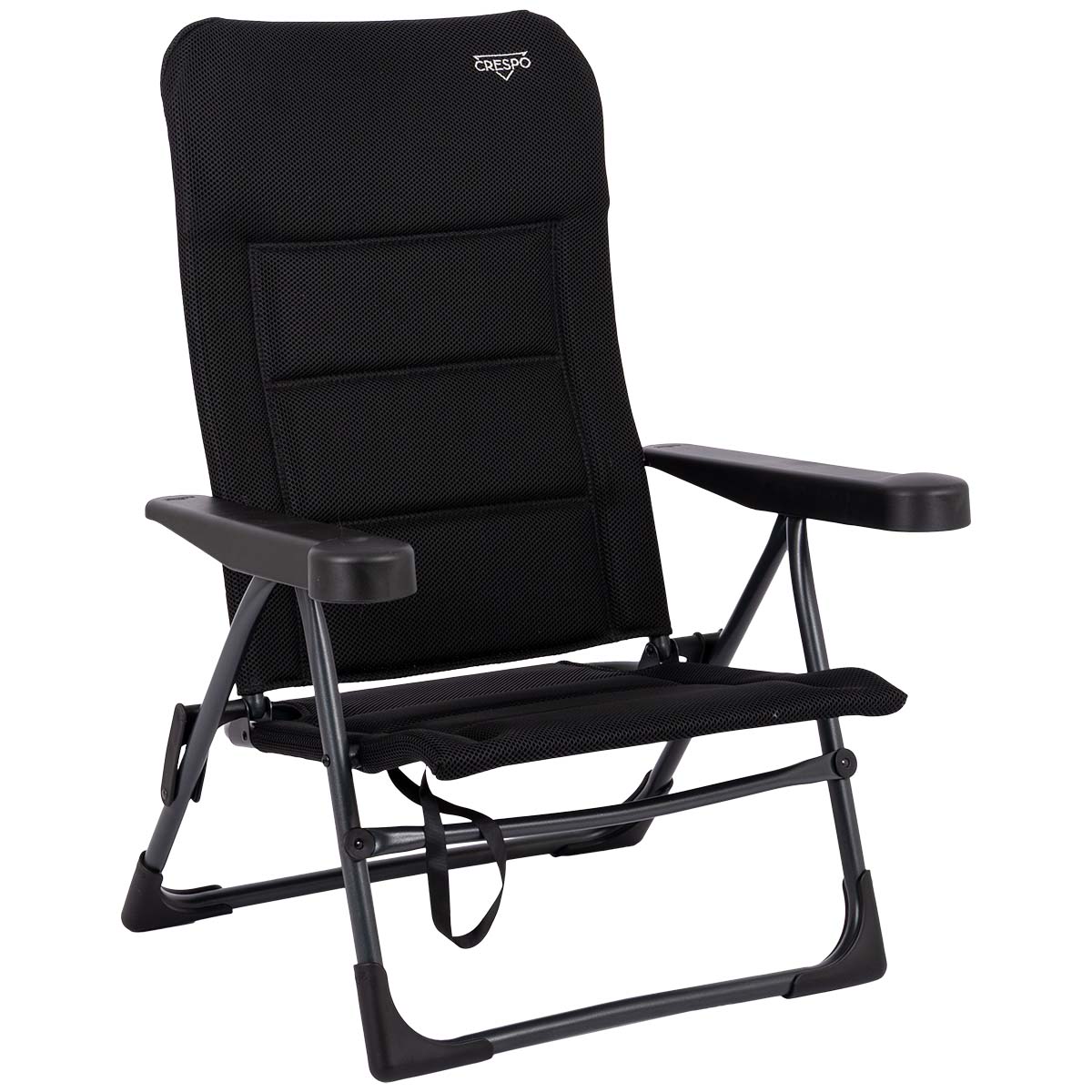 1149403 Een luxe en comfortabele strandstoel. Zeer comfortabel door de Dry Foam stoffering. De comfortabele vulling van deze stof heeft een open celstructuur waardoor geen vocht wordt vastgehouden. Ideaal voor gebruik op het strand, voor de tent of voor onderweg. Deze stoel is verstelbaar in 7 standen. Daarnaast is deze strandstoel voorzien van comfortabele armleuningen. Deze stoel is zeer compact en mede door de draaglussen gemakkelijk mee te nemen.