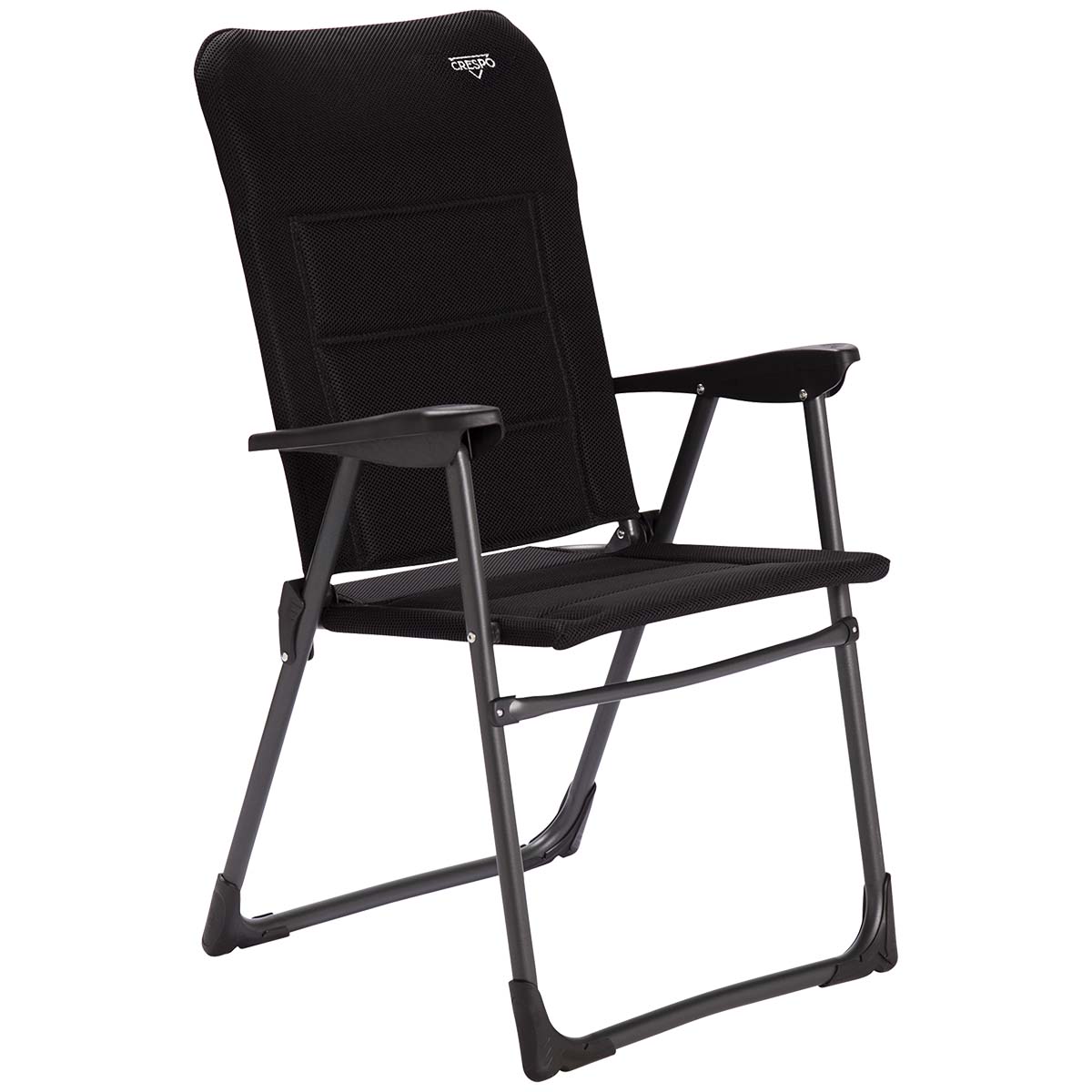 1149417 Een extra stevige en comfortabele stoel. Deze stoel is extra stabiel door het U-vormig frame en de stabilisatoren en de stoel is voorzien van comfortabele armleuningen. Ook veilig voor kinderen. Na gebruik is deze stoel eenvoudig en compact opvouwbaar.