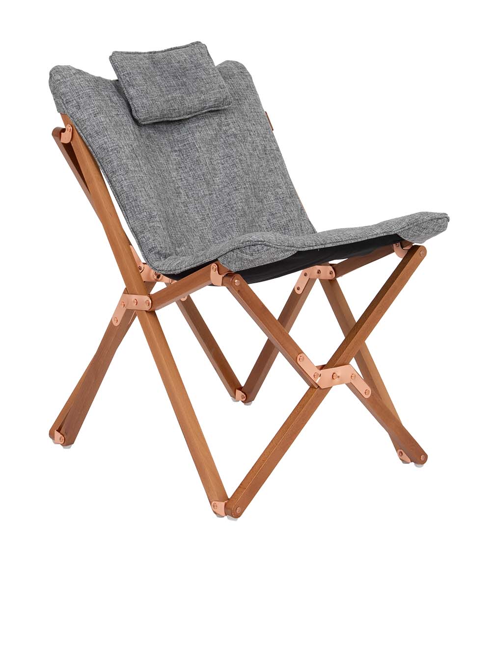 1200368 Bo-Camp - Urban Outdoor collection - Relaxstoel - Bloomsbury - S - Oxford polyester - Grijs