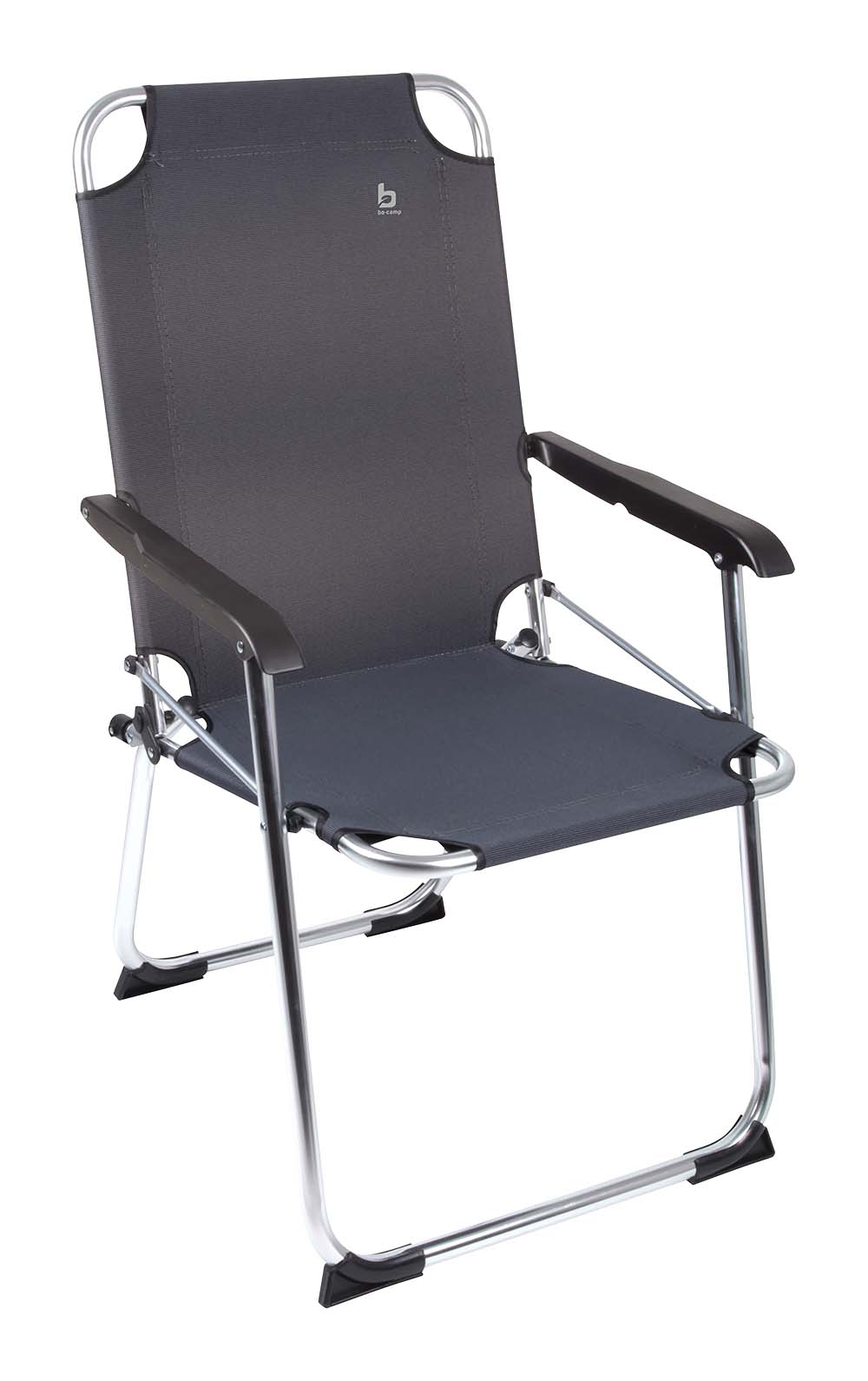 1211937 "Een zeer compacte klapstoel. Een stoel waarbij stijl, comfort en functionaliteit worden gecombineerd. Voorzien van een sterke en luxe 2-tone 600 denier nylon stof en een lichtgewicht aluminium frame. Daarnaast is deze stoel voorzien van extra stabilisatoren en een 'safety-lock' tegen ongewenst inklappen. Compact mee te nemen (ingeklapt lxbxh): 64x55x7 centimeter. Zithoogte: 40 centimeter. Zitdiepte: 43 centimeter. Zitbreedte: 44 centimeter. Maximale belasting: 100 kilogram."