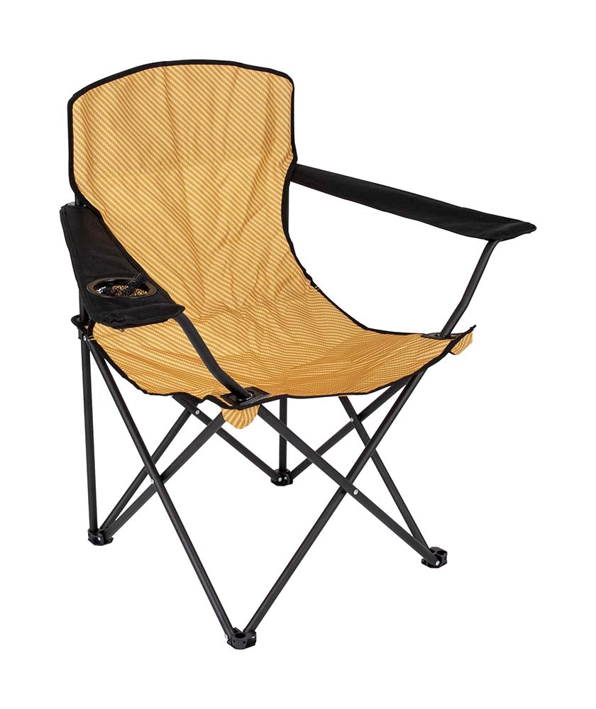 1267184 Ein trendiger und moderner leichter Klappstuhl mit industriellem Look. Dieser Klappstuhl hat comforTisch Armlehnen mit einem speziellen Getränkehalter. Sehr kompakt, wenn gefaltet und die mitgelieferte Träger Tasche macht für den einfachen Transport. Der Stuhl hat einen Stahlrahmen mit einem 600-Denier-Nylon-Sitz mit einem Carbon-Look.