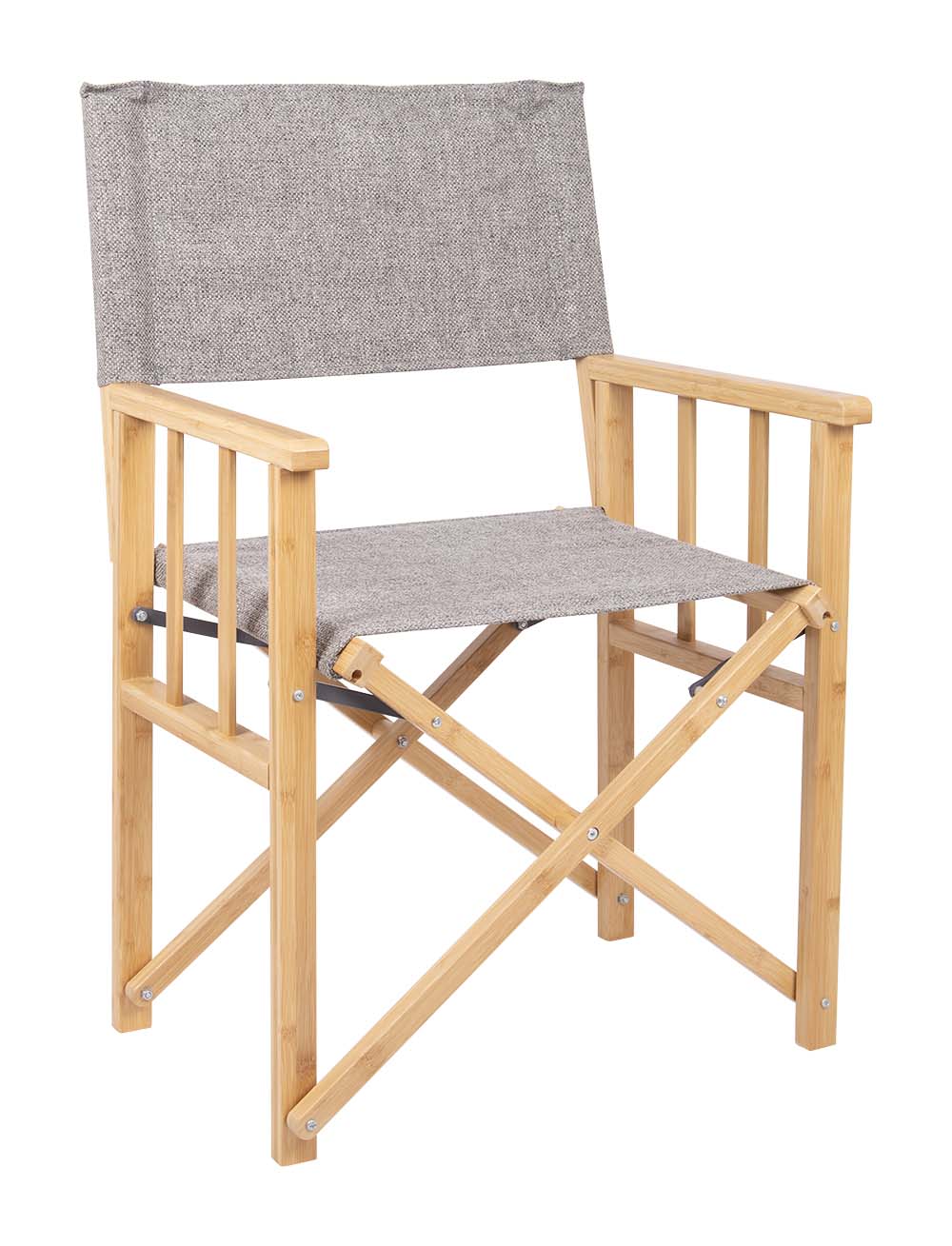 1267225 Una elegante silla de director de la Urban Outdoor collection. La silla cuenta con una resistente estructura de bambú. La tapicería está hecha de Nika, que tiene aspecto de lino. Ideal para usar en la mesa o afuera frente a la tienda. Compacto y fácil de transportar.