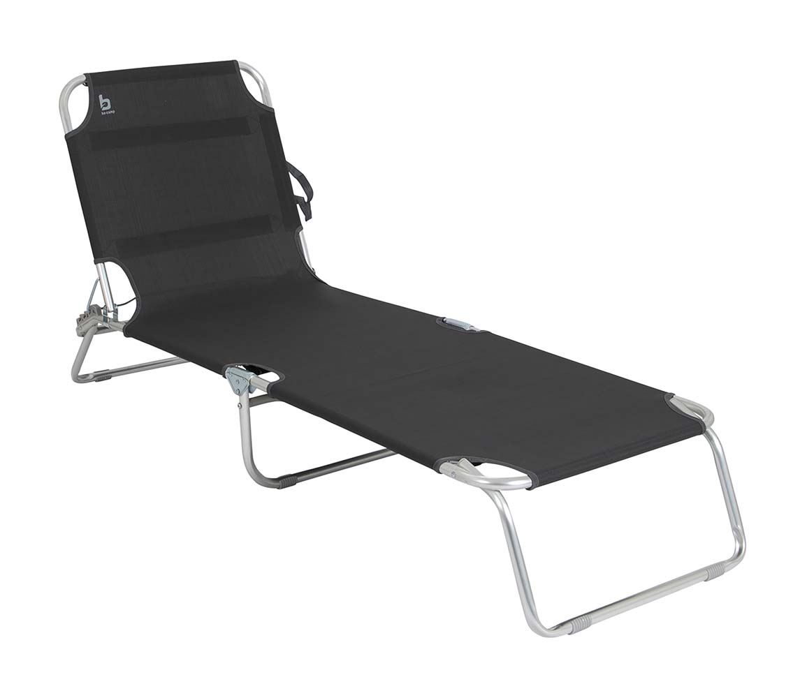 1304480 A comfortable daybed with adjustable backrest. The back of this daybed is adjustable in 3 positions. Made from a lightweight and sturdy aluminium frame with a comfortable textilene cover. Can be folded compact after use and stored easily with the carry straps. Folded up (LxWxH): 77.5x61x13.5 centimetres. Maximum load: 100 kilogram.