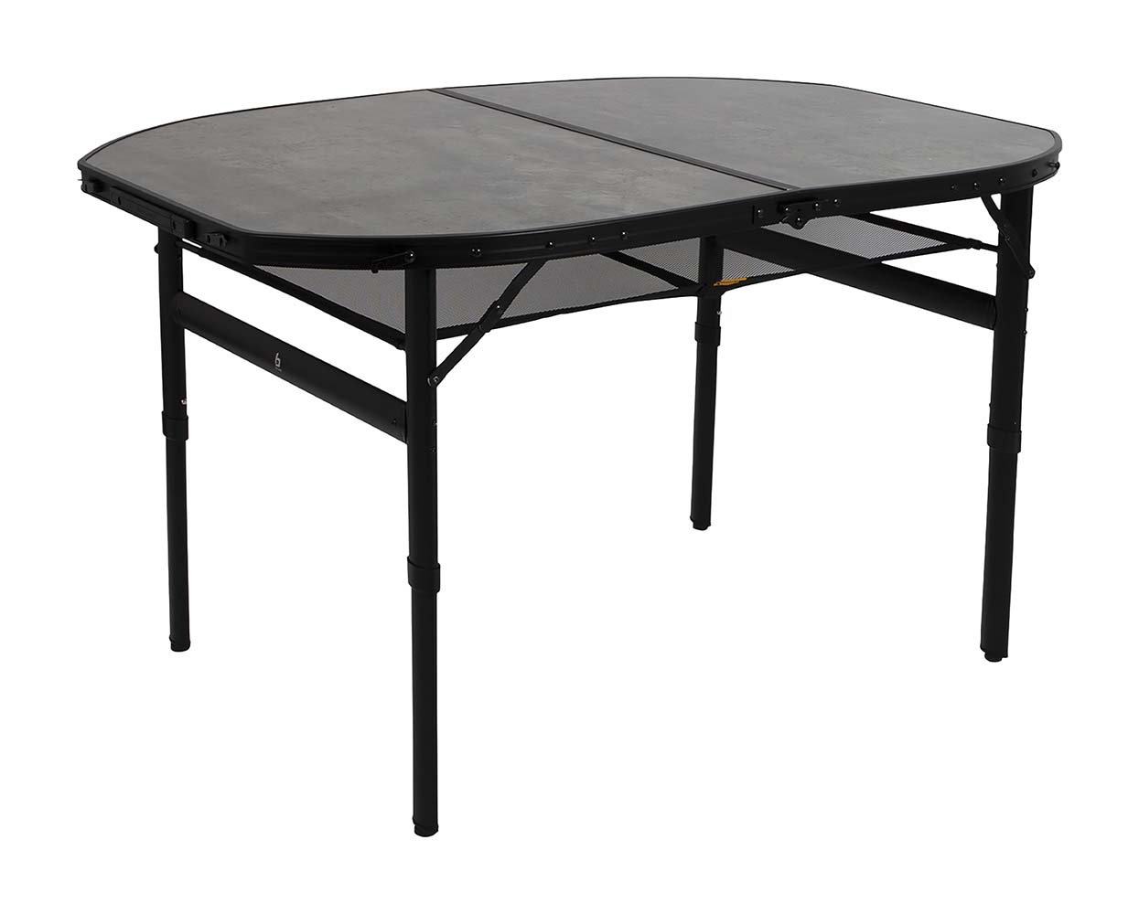 1404187 Bo-Camp - Industrial collection - Tafel - Northgate - Ovaal - Koffermodel - 120x80 cm