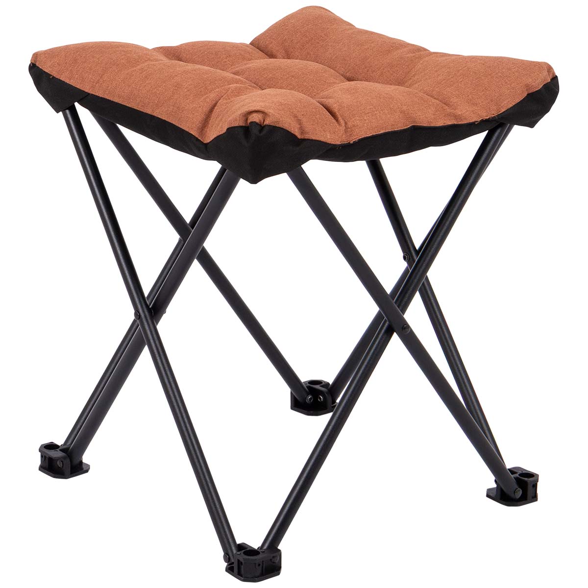 1467315 Een stijlvol krukje en voetenbank uit de Industrial collectie. Het krukje is voorzien van een moderne gepolsterde cationic stof bekleding, welke los te bevestigen is op het frame. Het stalen frame is eenvoudig in te klappen. Ook wordt het krukje geleverd inclusief draagtas waardoor deze gemakkelijk is mee te nemen.