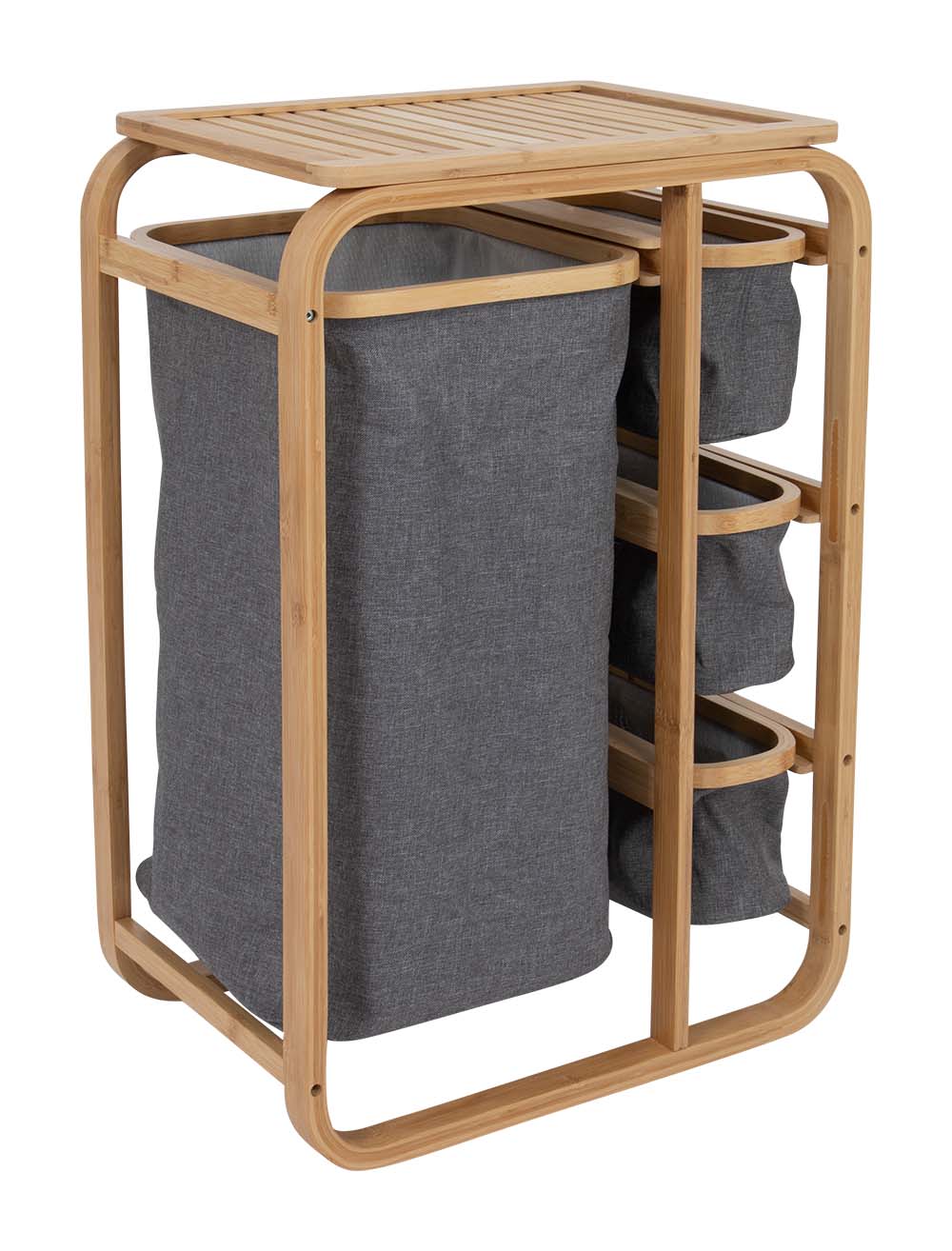 1609327 Un elegante mueble de la Urban Outdoor collection. El armario cuenta con una robusta estructura de bambú con una parte superior estable. El mueble incluye 4 cestas extensibles. Ideal para camping o uso doméstico.