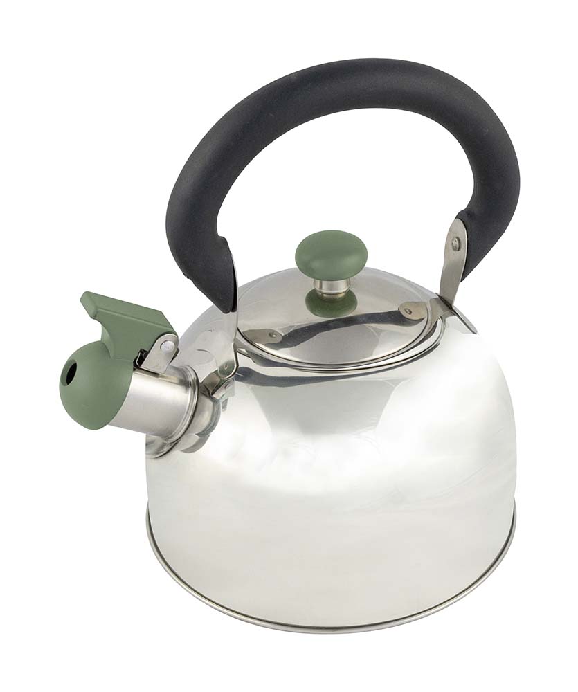 2102050 Bo-Camp - Whistling kettle - Trend 2 - Foldaway handle - RVS - 2.5 Liters