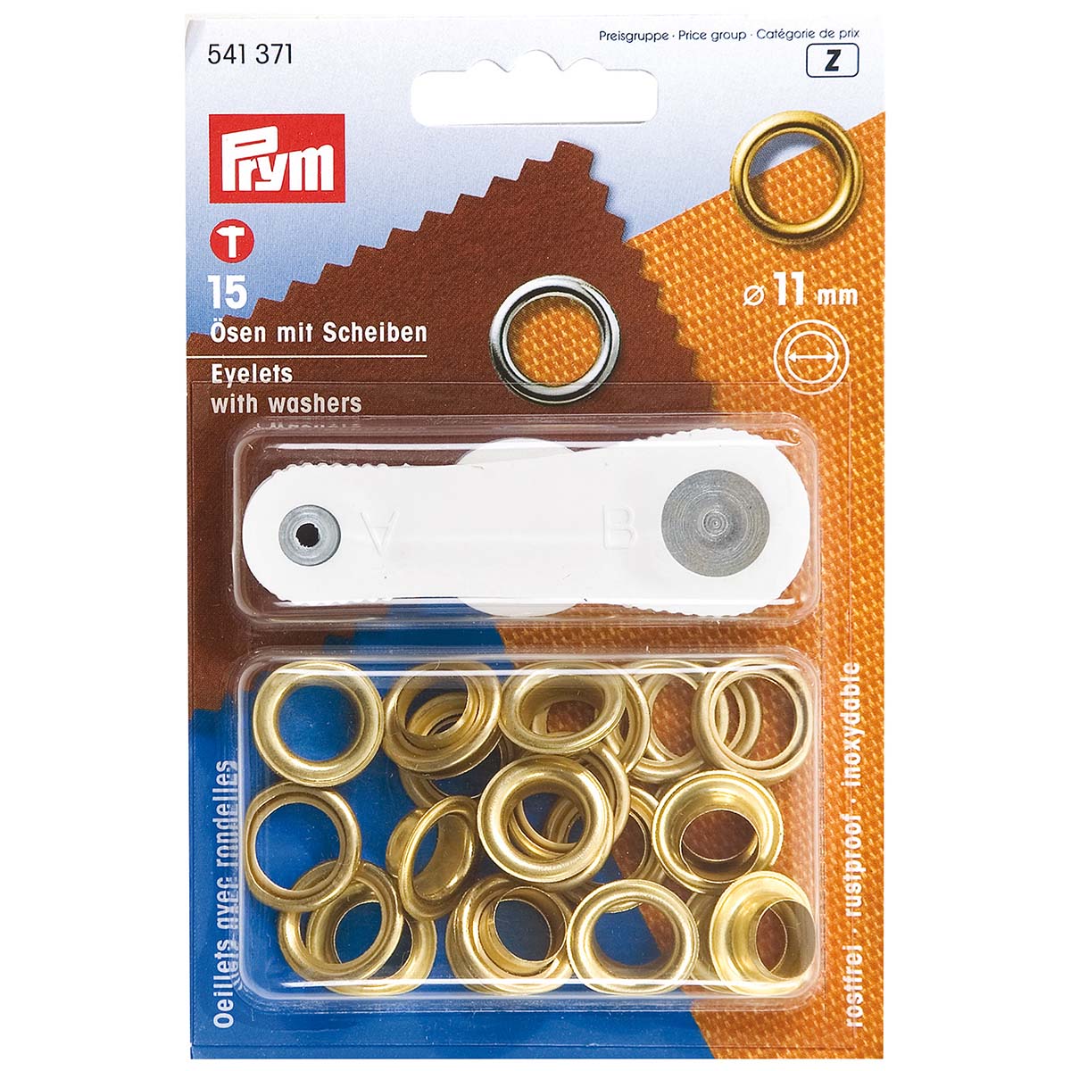 4110975 Prym Canvas rings 11mm 15 units