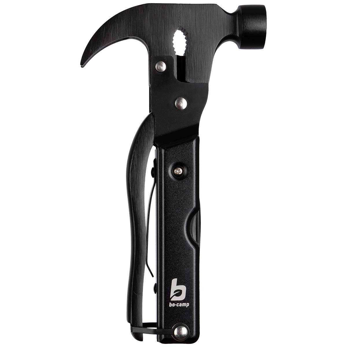 4115030 Deze zeer praktische multitool biedt 14 functies in één. Deze is uitgerust met een hamer, spijker-/haringtrekker, kniptang, griptang, zaag, platte en kruiskopschroevendraaier, moersleutels in diverse afmetingen, flesopener, kartelmes, haaksteker, mes, vijl en zaag.Deze tool is gemaakt van hoogwaardig staal, waardoor hij extra sterk is. Perfect voor kamperen, outdoor, klussen of noodsituaties. Wordt geleverd met een opbergetui voor veilig en overzichtelijk meenemen of opbergen.