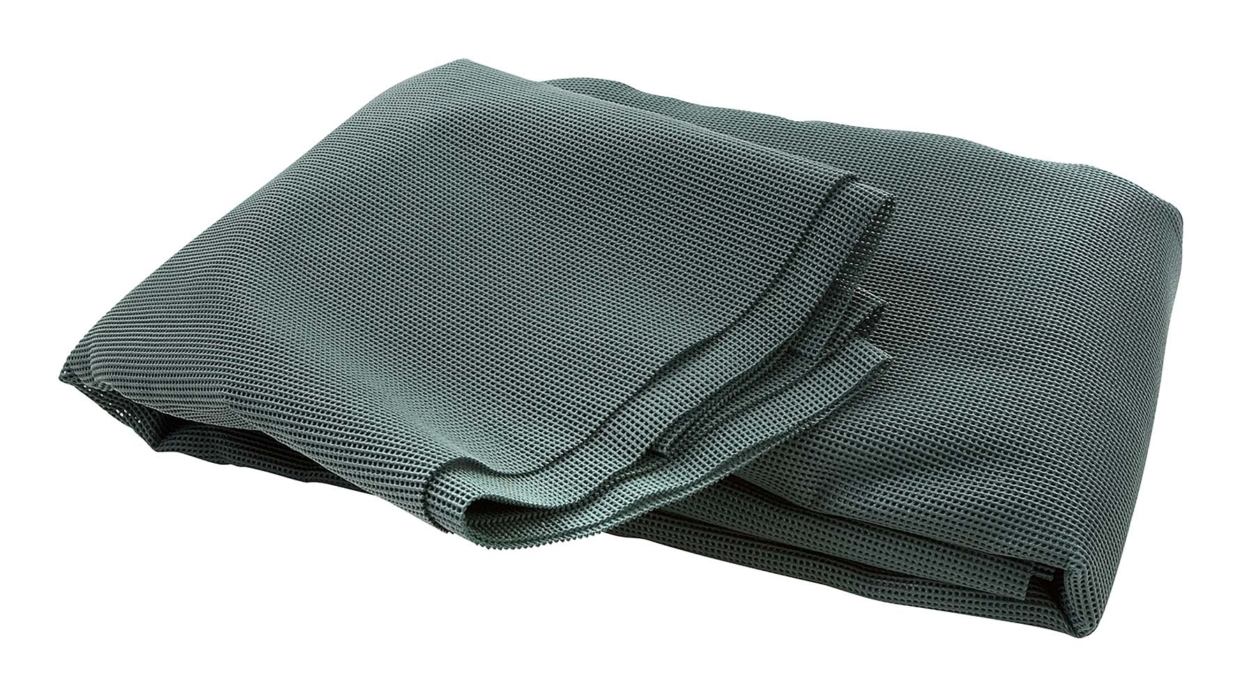 4218011 Extra sturdy tent carpet. This carpet is very solid, rot proof, durable, supple, elastic, washable at 30 degrees and light weight. Stays in place due to the non-slip and saves grass through the open structure. With a polyester core with an extra heavy coating. Including a handy carry bag.