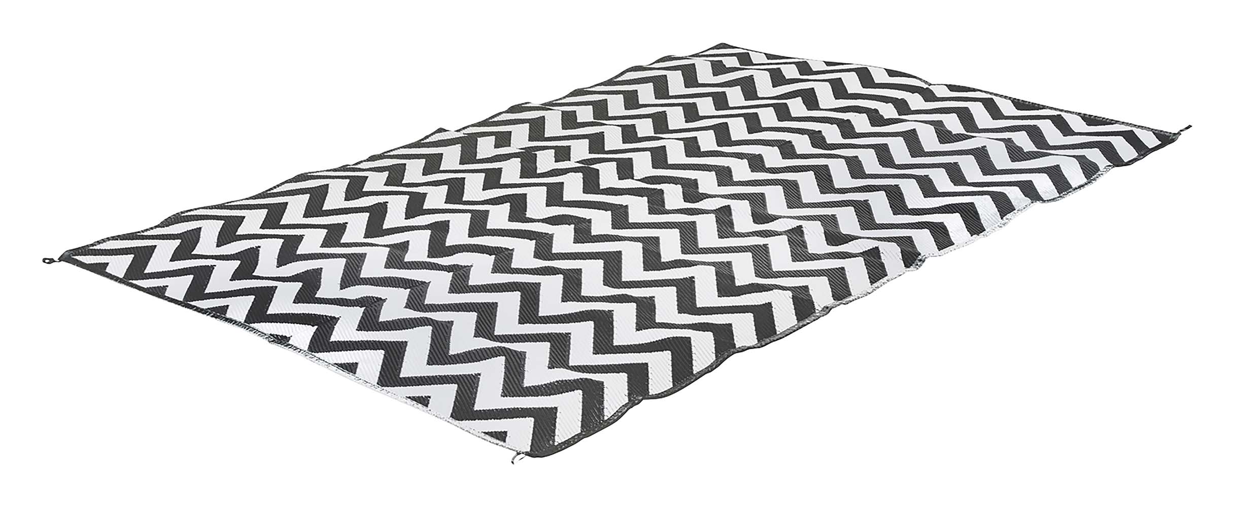4271026 Bo-Camp - Urban Outdoor collection - Chill mat - Wave - Polypropylene - Black/White - L