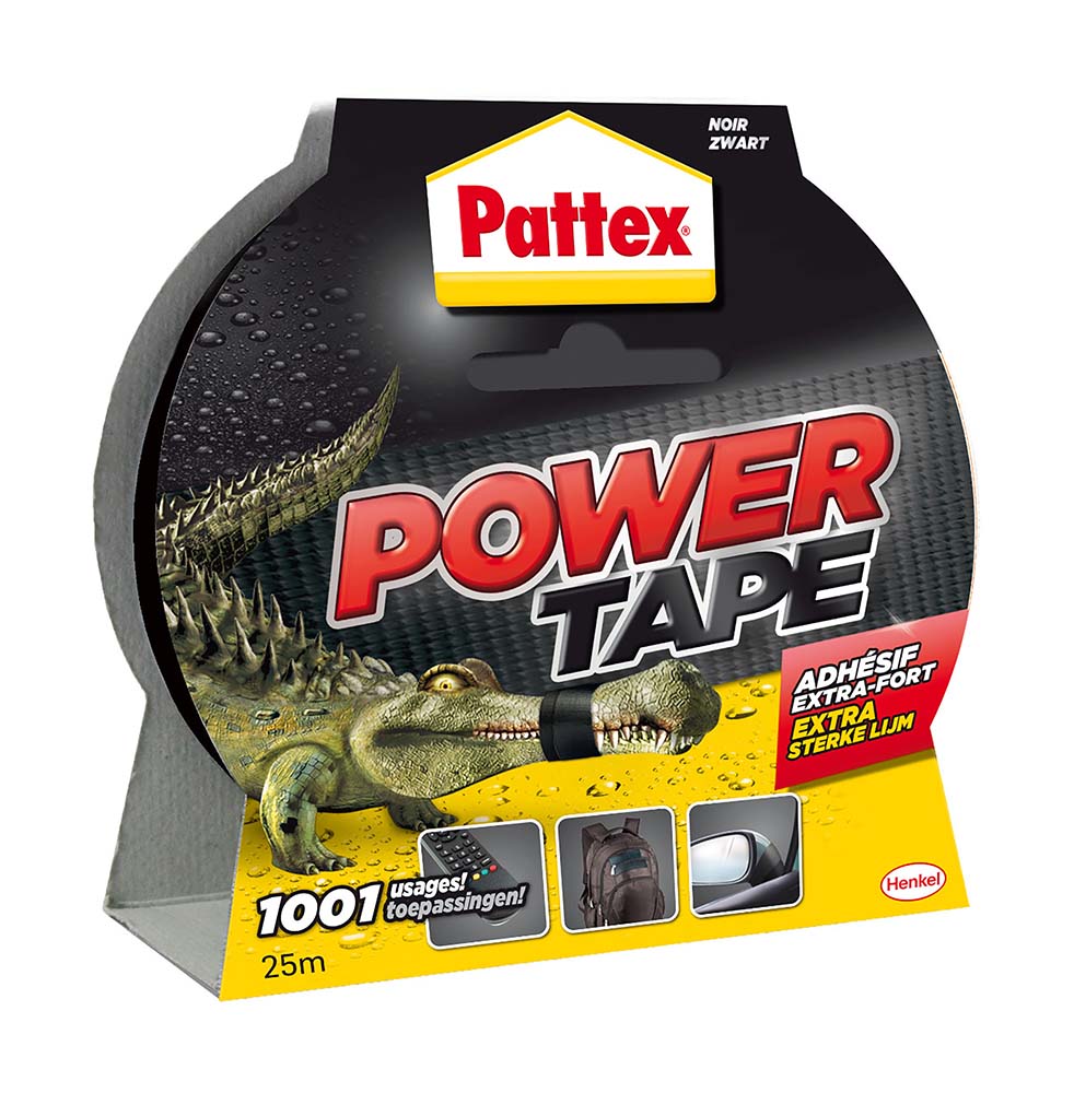 5712184 Pattex - Power Tape black roll 25 Meters