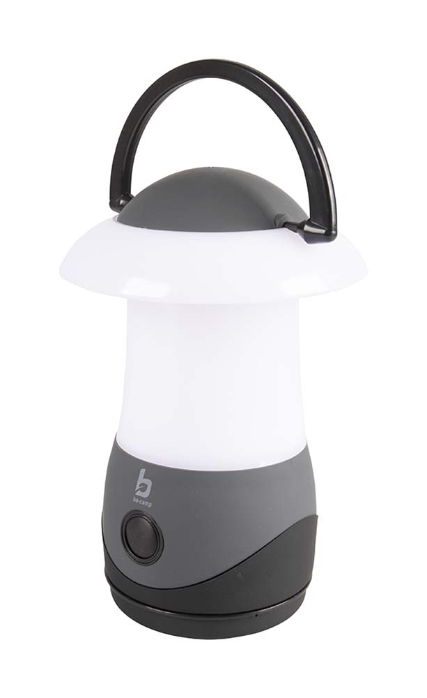 5818875 A compact and stylish table lamp. Provides a pleasant light through high power LEDs with warm light colour and the white matte cover. This lamp can be used in three light modes: 30%, 60% and 100%. Has a stiff rubberised housing for more grip and a folding handle. Works with 4x AA batteries (not included). Burning time: 80-11 hours Light Output: 13-120 lumen