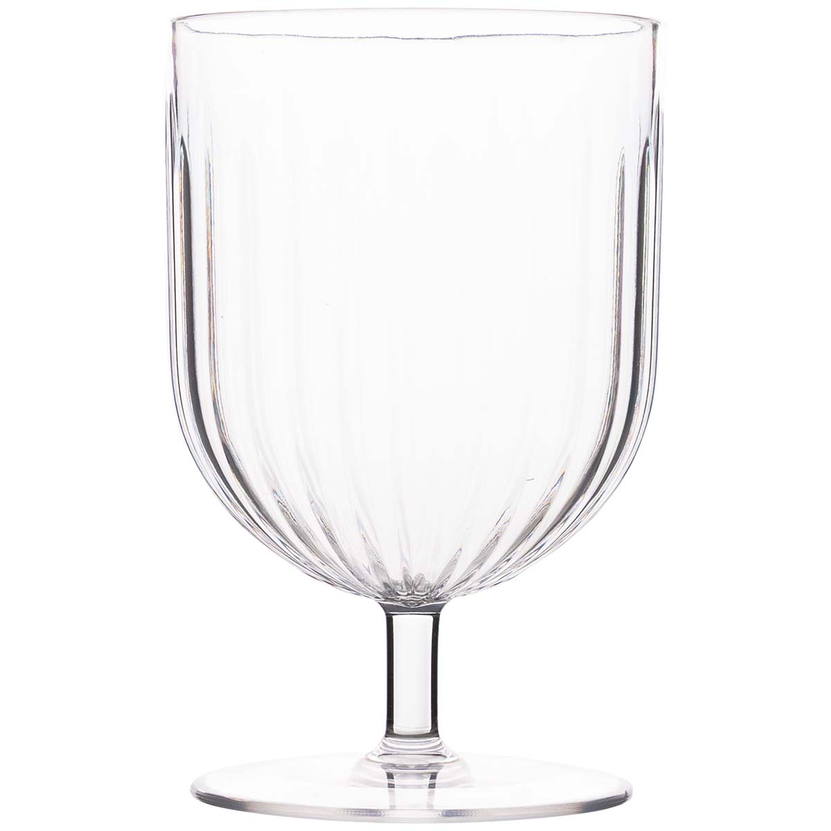 6101345 Het Brim wijnglas is een vrijwel onbreekbaar glas met een speels streepjesmotief, gemaakt van MS-materiaal. Deze is kraswerend, BPA-vrij en volledig vaatwasmachinebestendig, waardoor het ideaal is voor dagelijks gebruik.Het wijnglas heeft een inhoud van 290 ml en is stapelbaar, zodat het praktisch is voor zowel opslag als serveren.