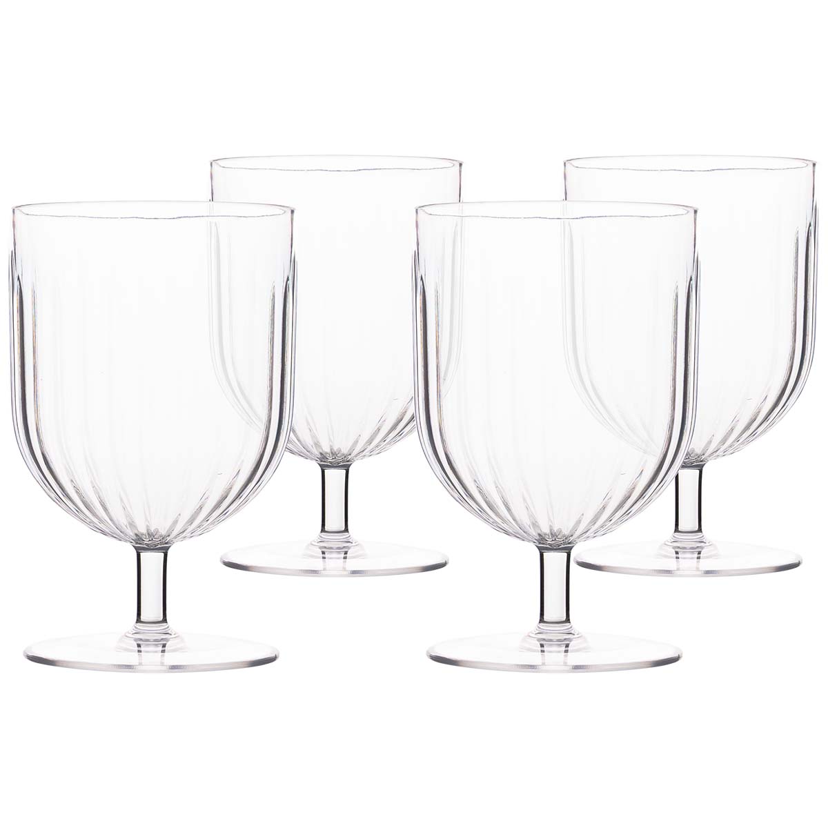 6101346 Bo-Camp - Wijnglas - Brim - 290 ml - 4 Stuks