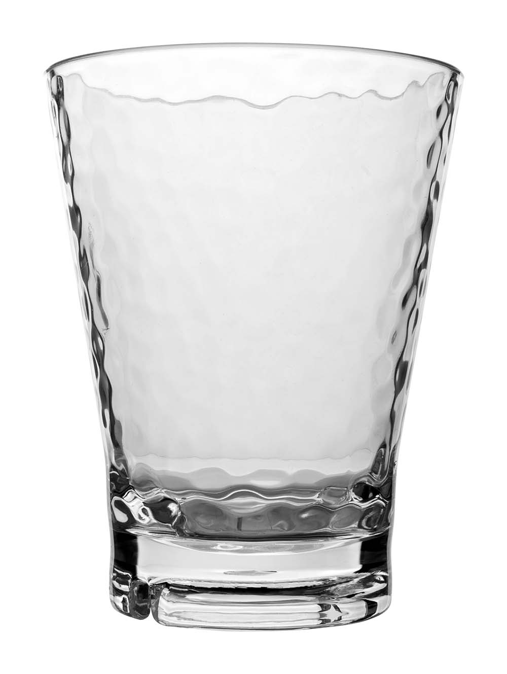 6101434 A modern lemonade glass with playful motif. The glass is made of very strong plastic and is BPA free. In addition, it is scratch resistant, lightweight and dishwasher safe.