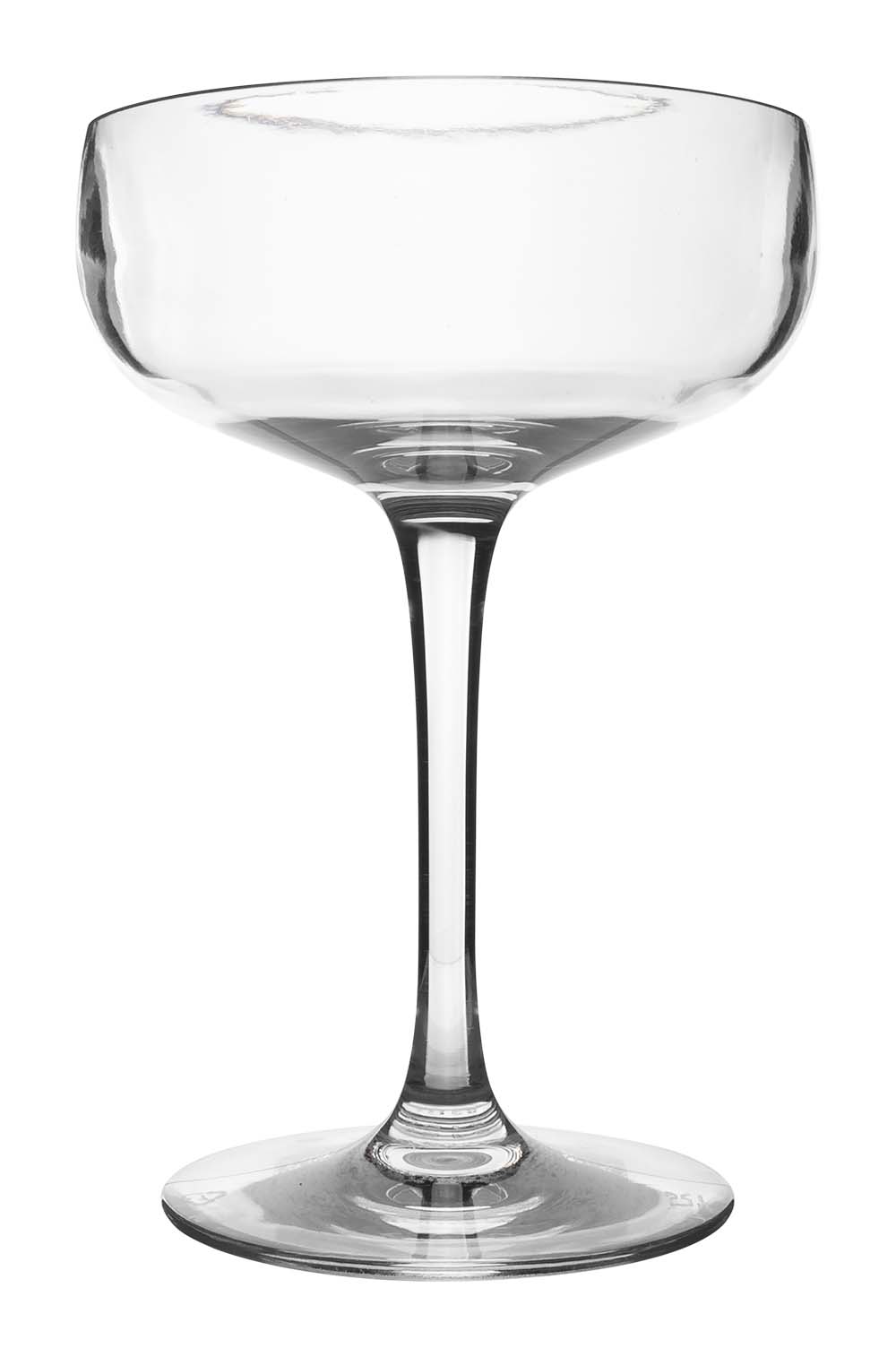 6101435 An extra sturdy and stylish cocktail glass. Made of 100% polycarbonate This makes the glasses almost unbreakable, light weight and scratch proof. This glass is also dishwasher safe.