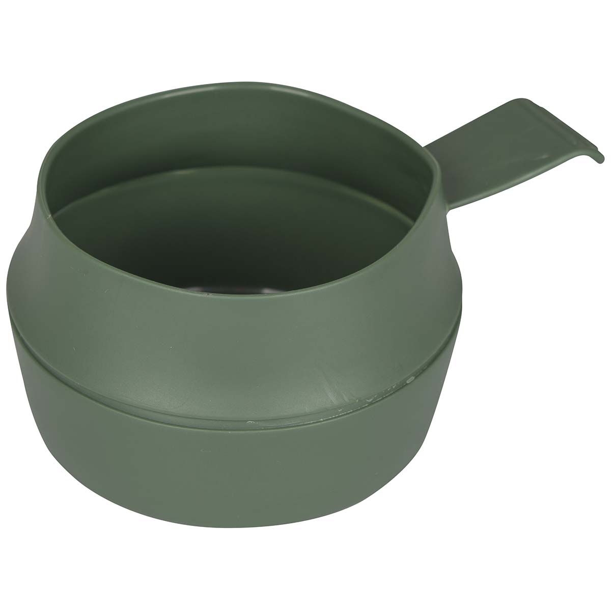 6101630 A compact foldingscissor. This bowl can be folded up and easily stored. This makes it ideal when hiking, backpacking or camping. This cup is also known for its use in the military.