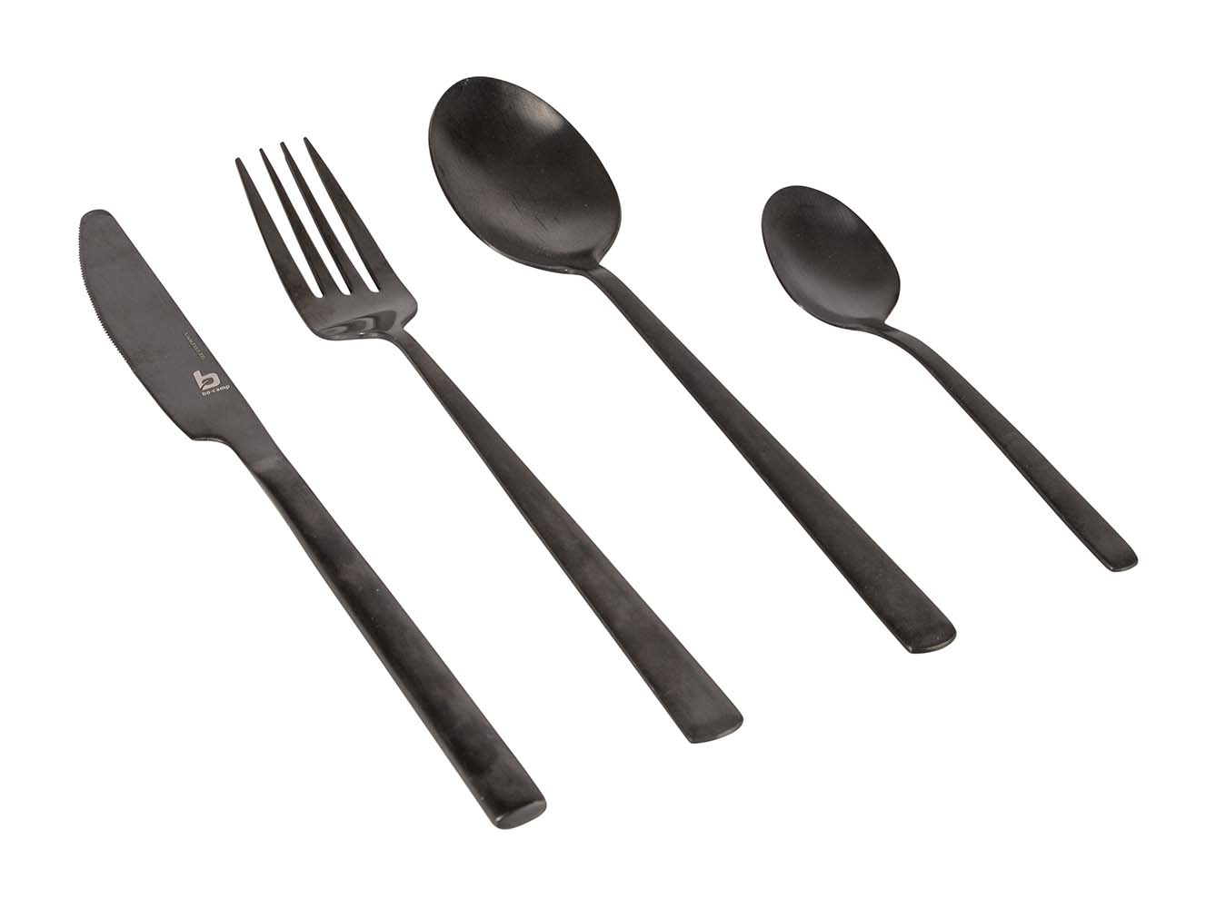 6102154 Bo-Camp - Industrial collection - Cutlery set - Ballona - 16 Pieces - 4 Persons - Black