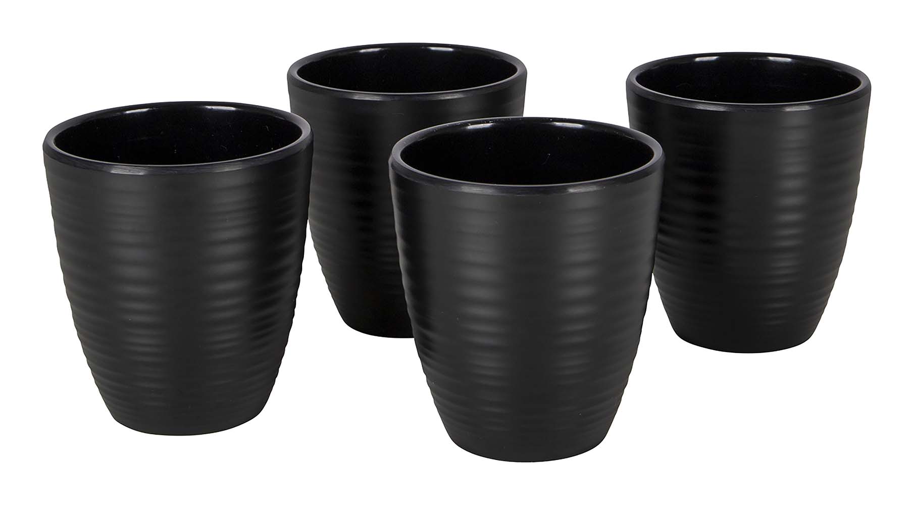 6181494 This Industrial Orville mugs have a robust look. The black dinnerware has a sturdy look with raised edge. Besides the beautiful design, the dinnerware is very light and sturdy. The mugs are good to use on the campsite, as it is virtually unbreakable, shatterproof and scratch-resistant. The mugs can also be used perfectly at home. The 4-piece set is made of high quality 100% melamine and is dishwasher safe and food approved.