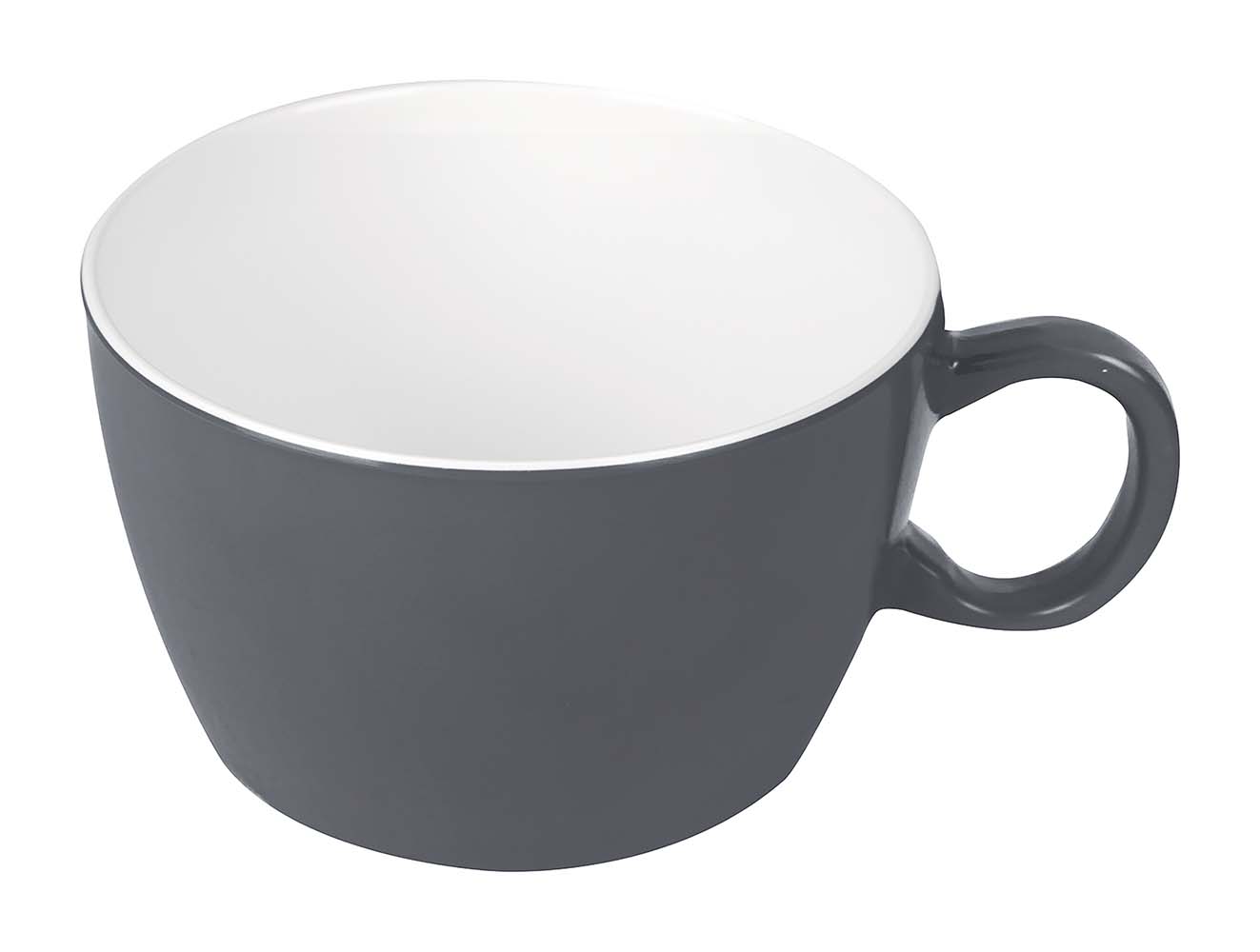6181516 Bo-Camp - Soup bowl - Two-tone - Melamine - 4 Pieces - Grey