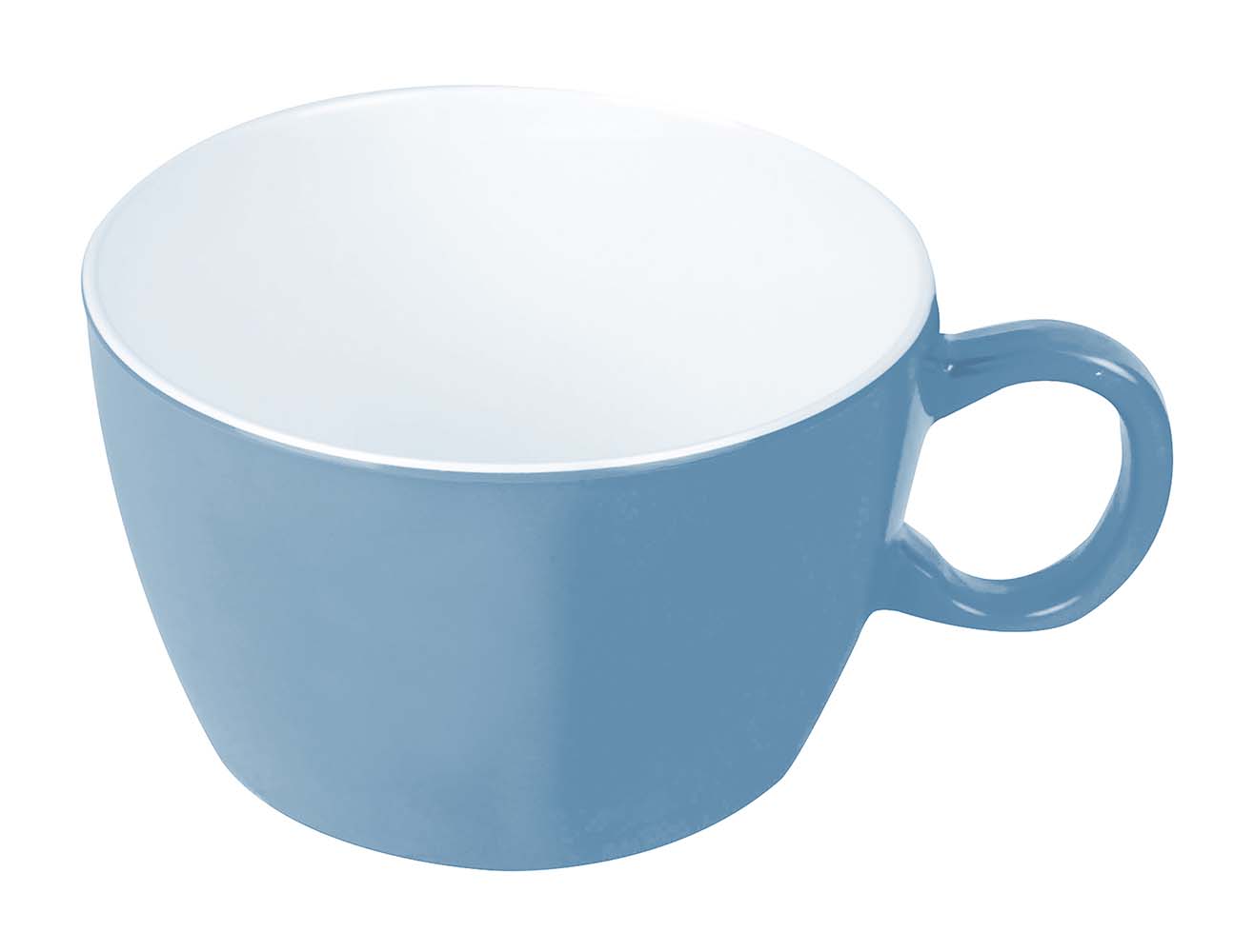 6181556 Bo-Camp - Soup bowl - Two-tone - Melamine - 4 Pieces - Blue