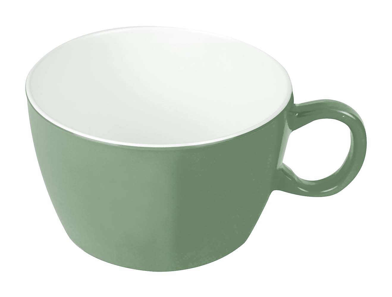 6181576 Bo-Camp - Soup bowl - Two-tone - Melamine - 4 Pieces - Green