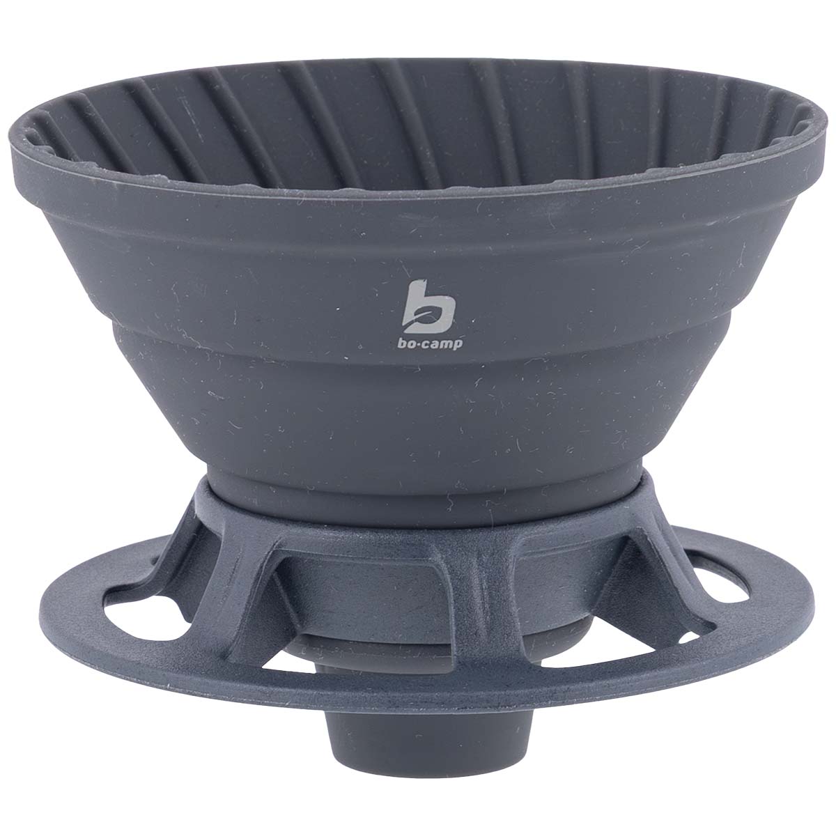 6301641 Een opvouwbare koffiefilter houder van siliconen. Deze is smaakvrij, hittebestendig en volledig BPA-vrij. Geschikt voor diverse filterzakjes, waardoor je snel en eenvoudig koffie kunt zetten zonder gedoe. Compact en praktisch voor kampeergebruik of onderweg.