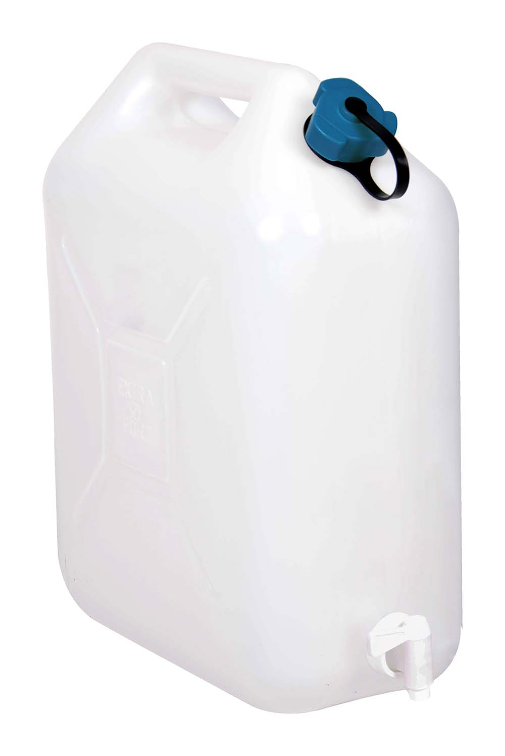 6603675 A jerrycan with a tap. With strong walls, a breather cap and a movable tap for pouring.