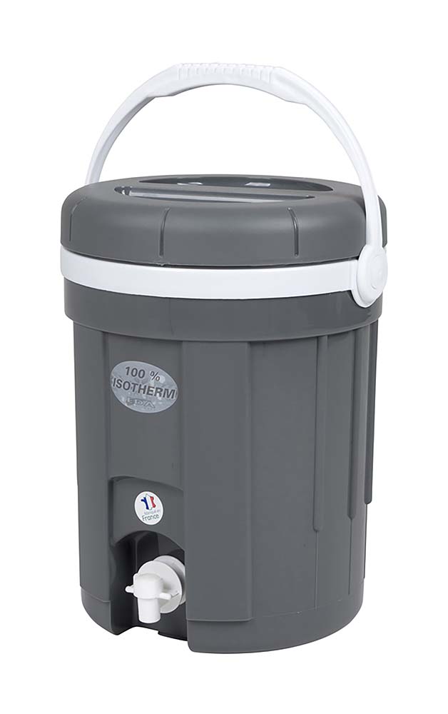6703712 EDA - Wasser-/Saftbehälter - Mit Hahn - Grau - 8 Liter