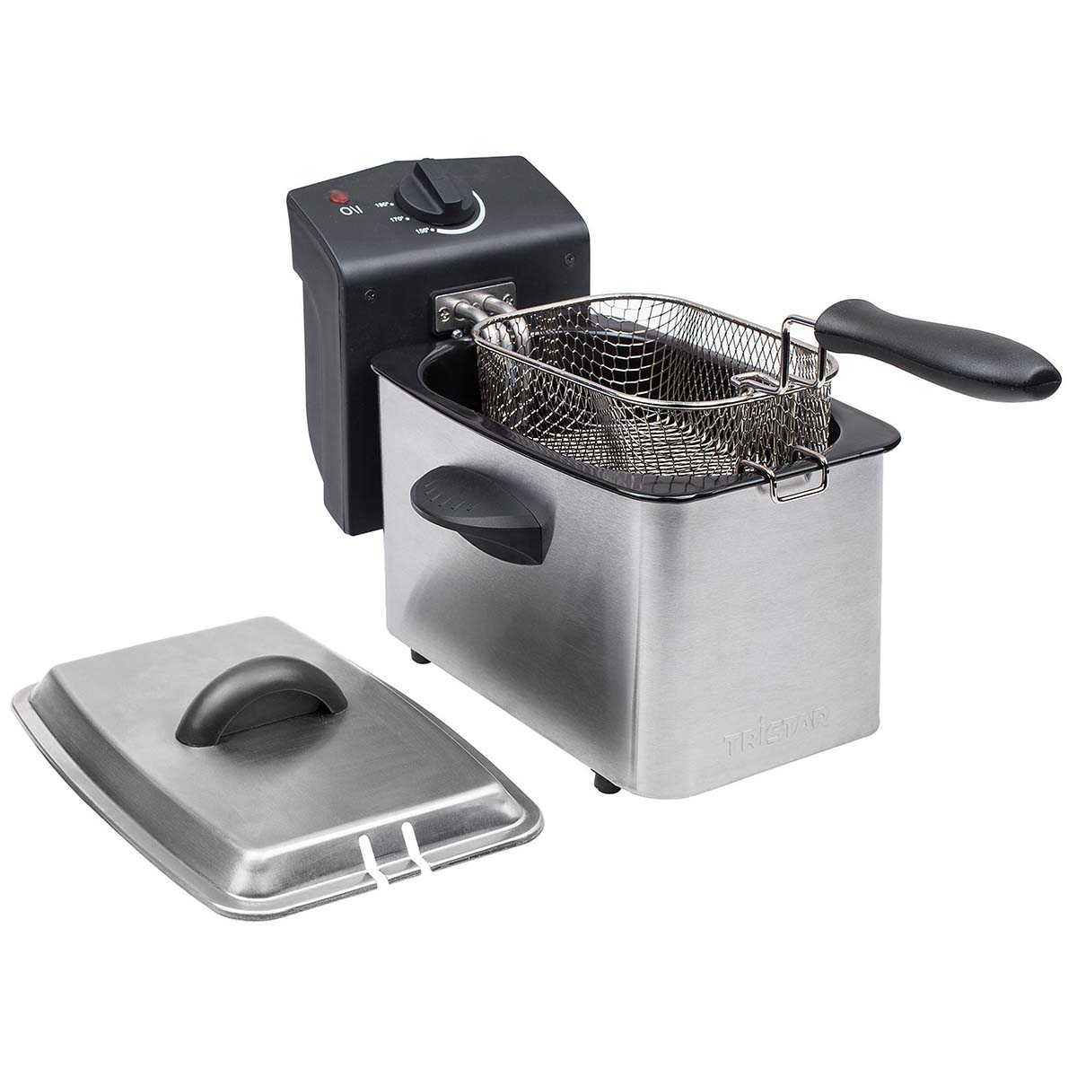 8500515 Handy, compact deep fryer. Ideal for frying smaller portions of fries and snacks. The compact size makes this deep fryer ideal for travel, camping or on a boat. The removable inside pan makes the deep fryer easy to clean. Fitted with an adjustable thermostat (up to 190 degrees) and overheating safety cut out. 800 Watts, 230 Volts.