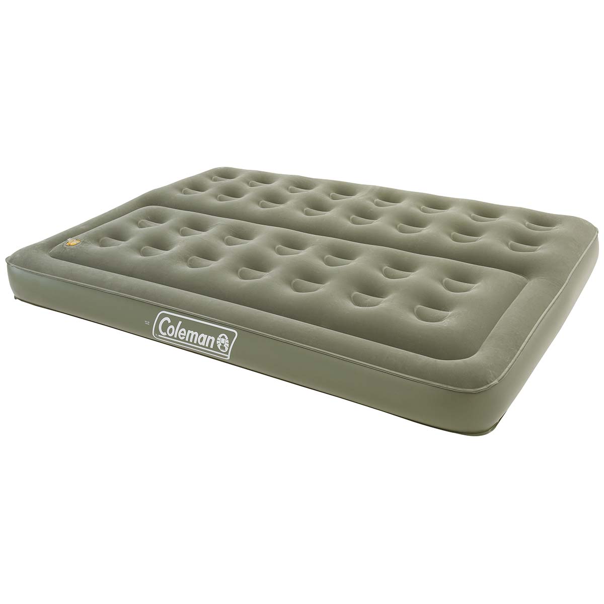 8904361 A durable and sturdy double air mattress. This mattress is made of a high-quality and extra thick PVC without plasticisers. The special composition of the PVC makes for higher resistance to leaks, an extra strong and environmentally friendly air mattress. In addition, the air mattress is equipped with a soft top layer. Comes with repair kit and a sturdy carrying case.